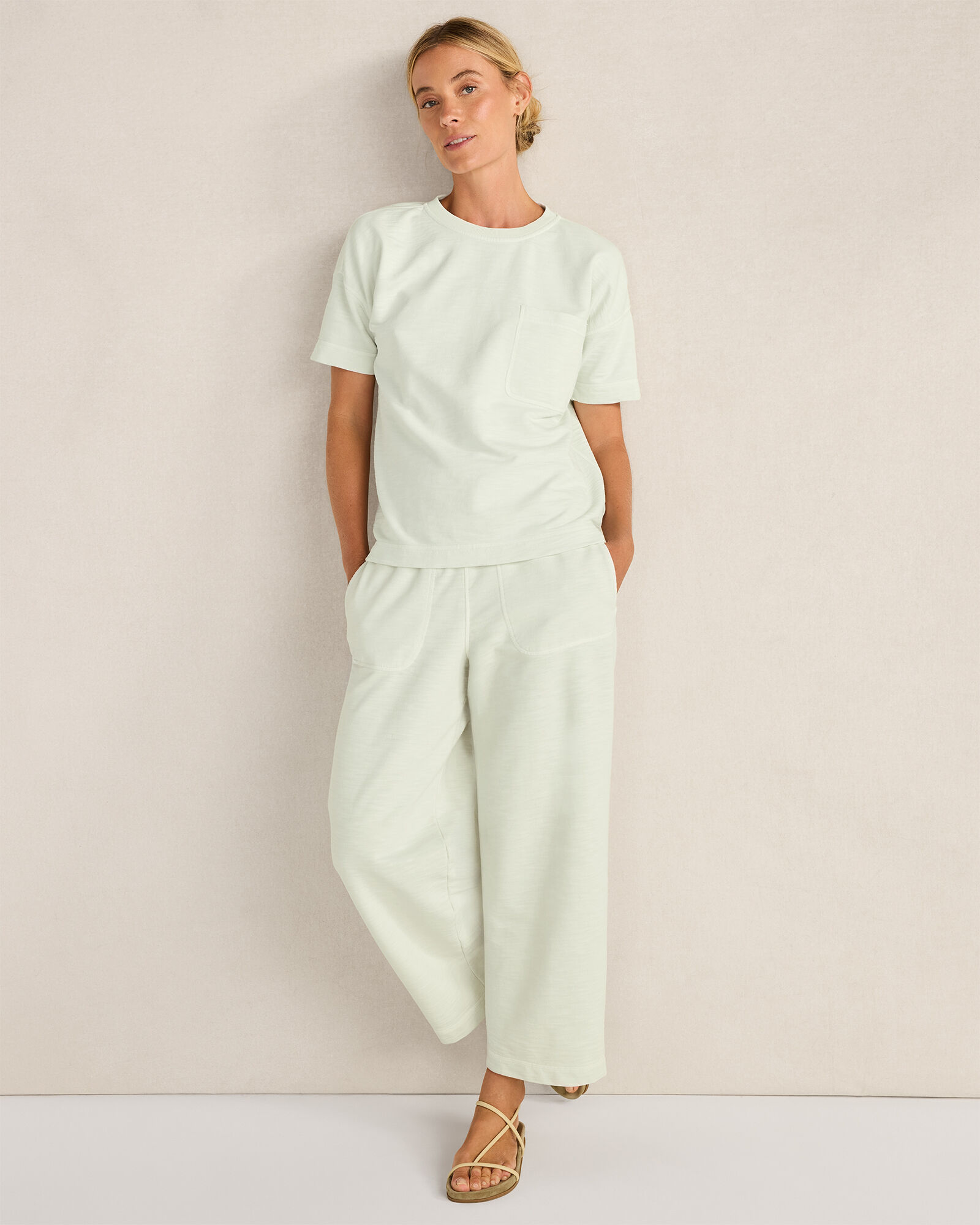 Garment-Dyed Organic Cotton Slub Terry Tee