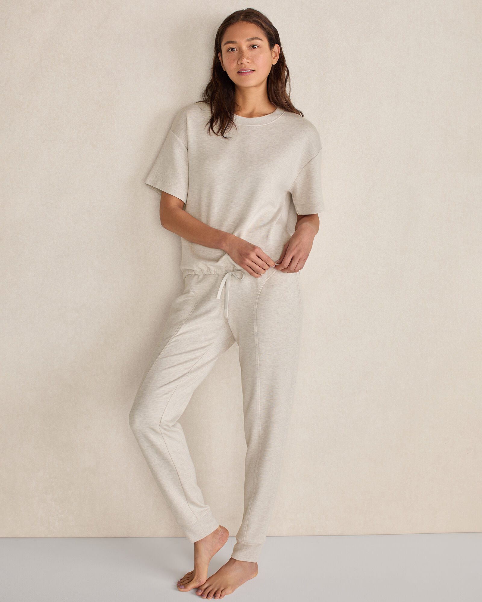 Soft Knit Tie-Front Short Sleeve Top