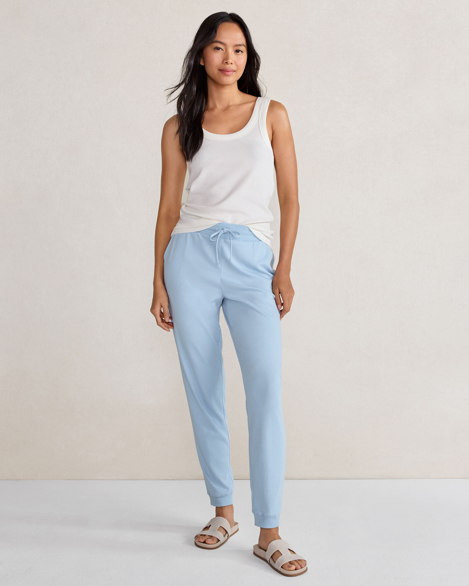 Organic Cotton Interlock Joggers
