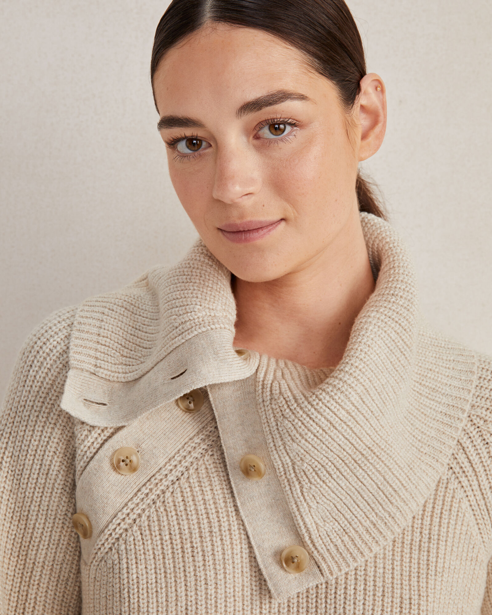 Side Button Sweater Haven Well Within