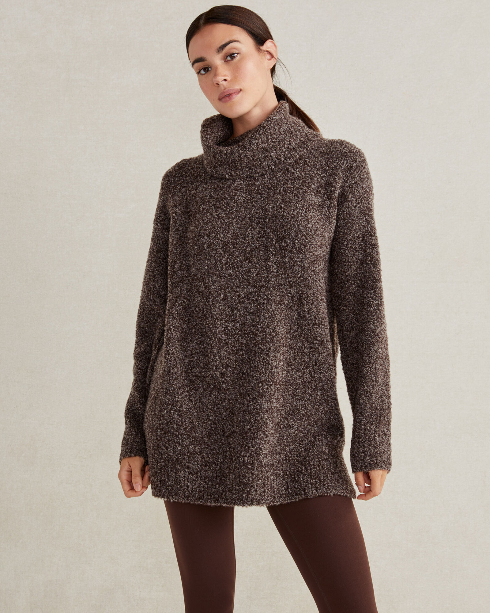 Merino Boucl Turtleneck Sweater Haven Well Within