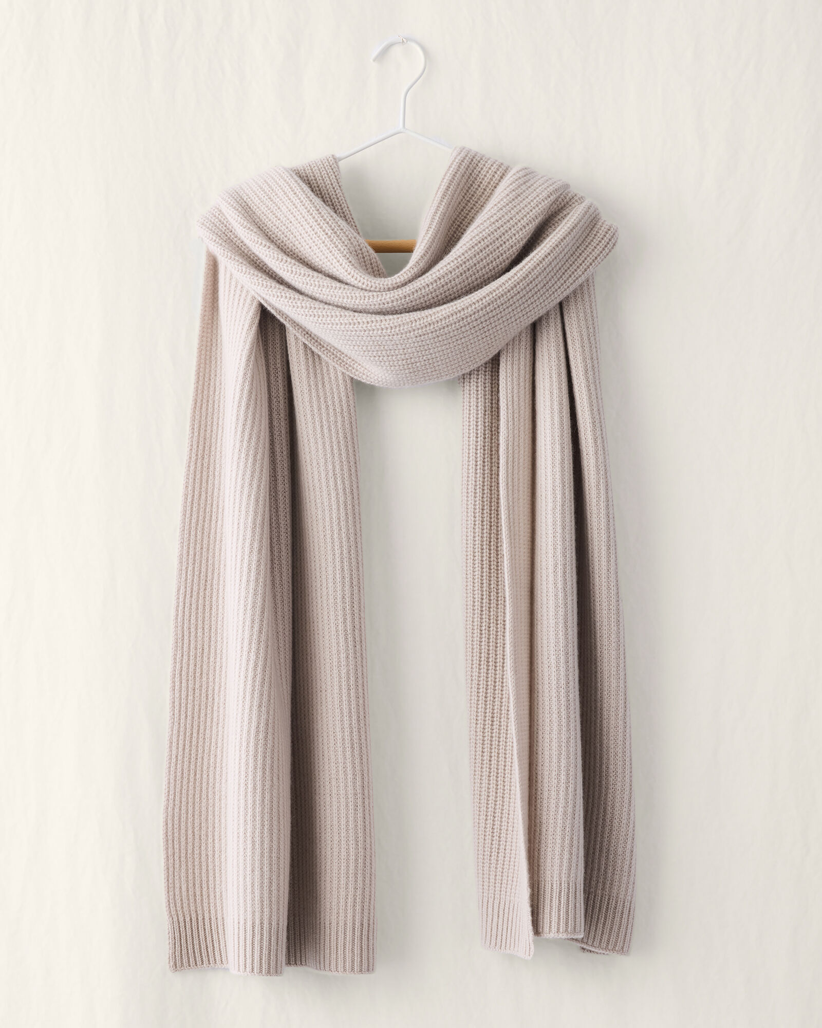 Cashmere Shaker Stitch Scarf