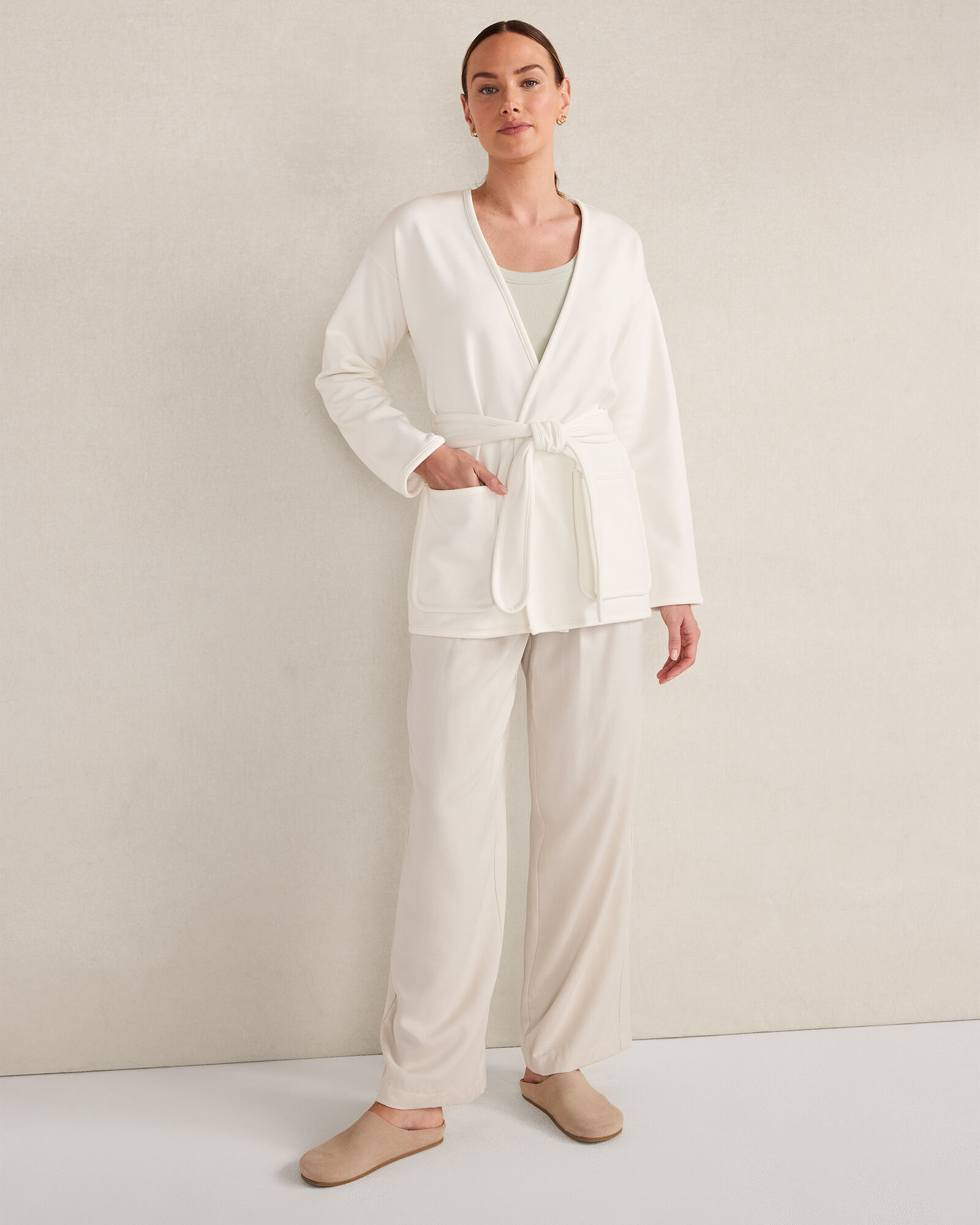 Soft-Brushed Fleece Wrap