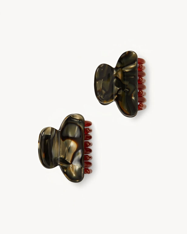 MACHETE 'Midnight Horn' Twin Heirloom Claw Hair Clips