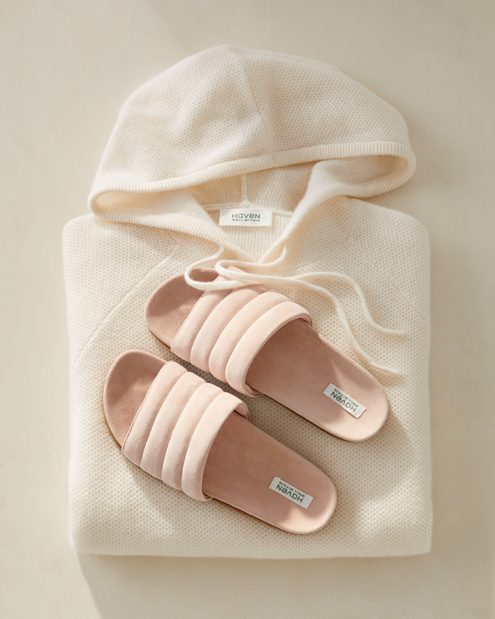 Quilted Suede Slides
