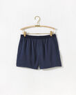 Washable Silk Rib Trim Shorts