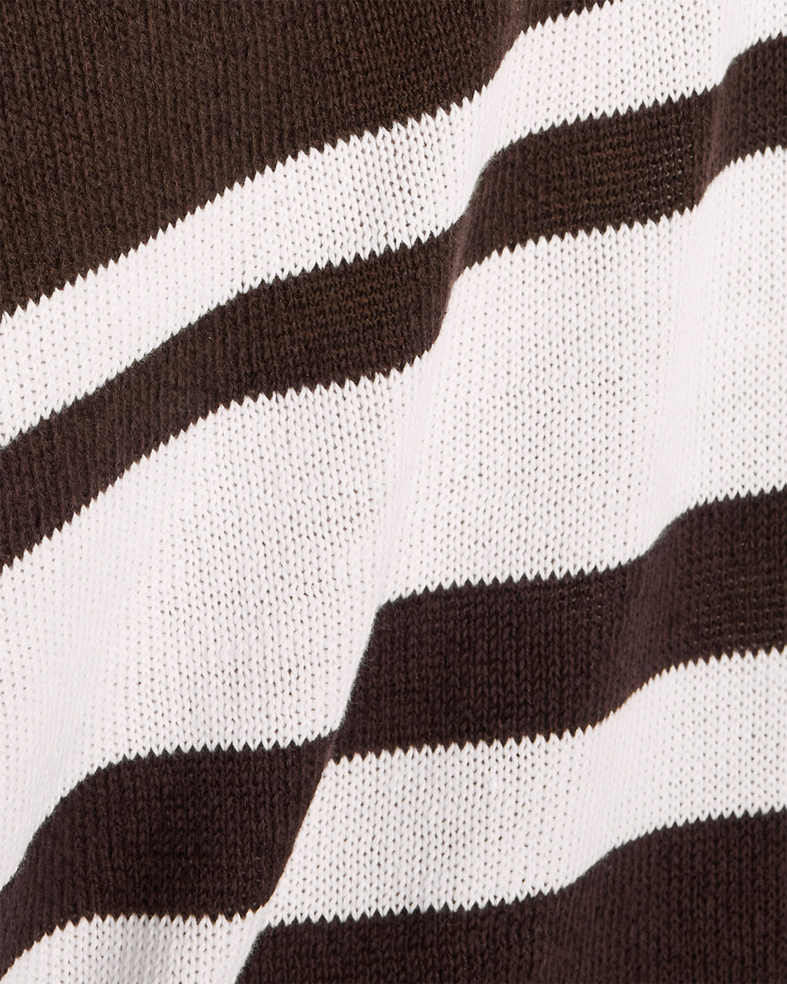Cotton Linen Stripe Roll Neck Sweater
