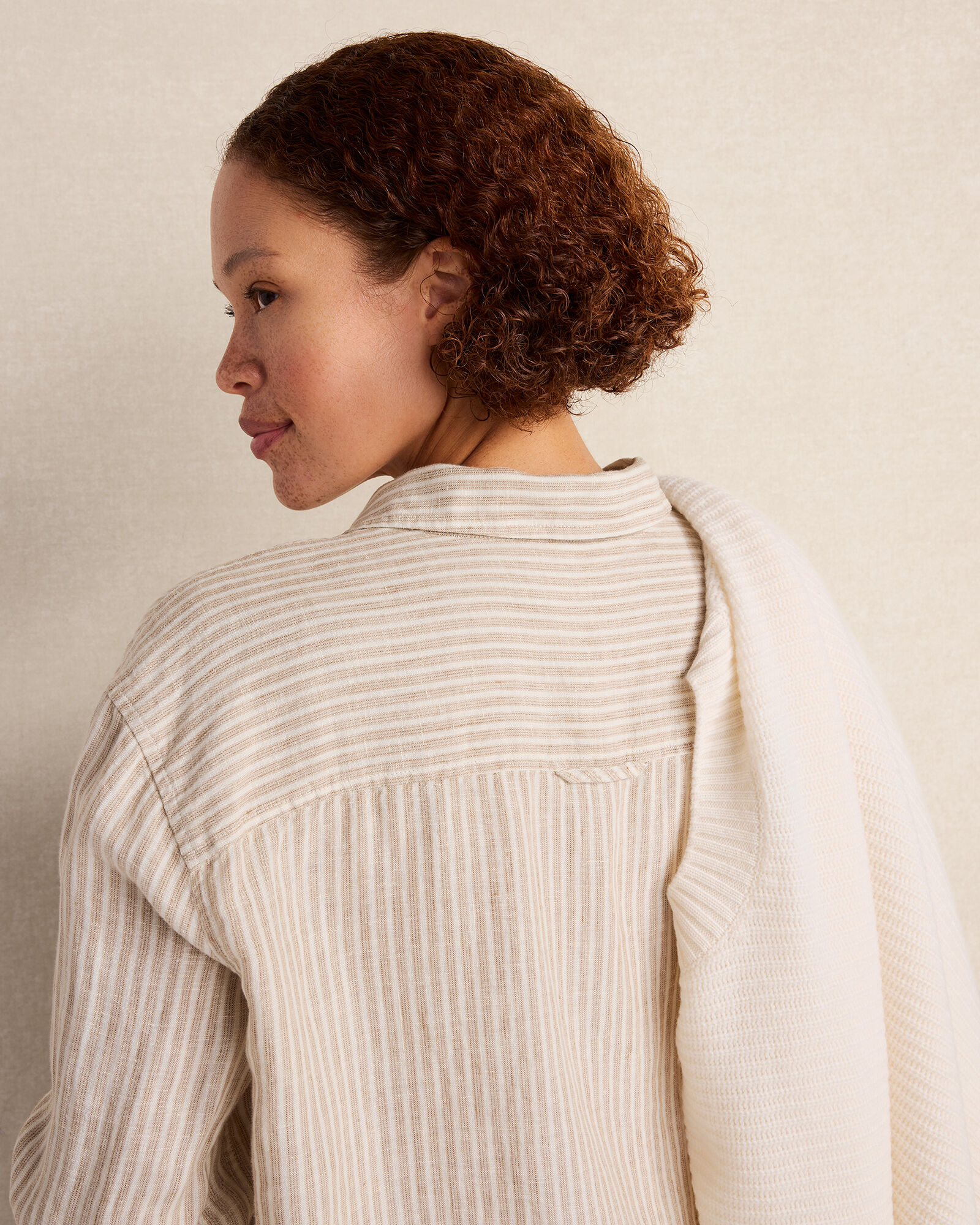The Daily Shirt in Everweave Linen Stripe