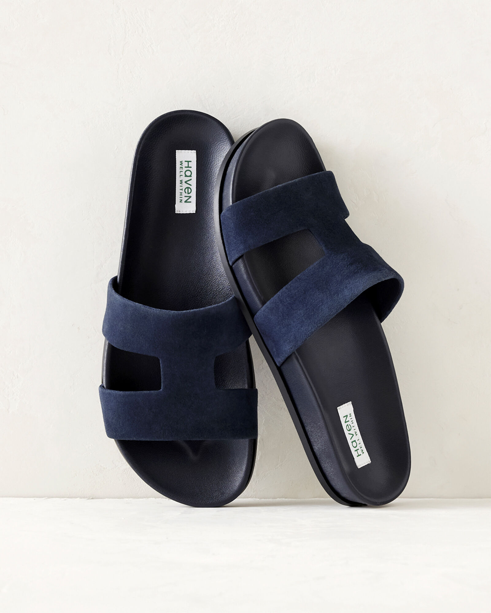 Woman within online slippers