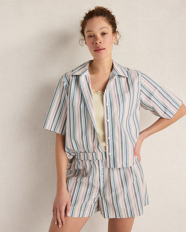 Resti Organic Cotton Poplin Summer Stripe Top