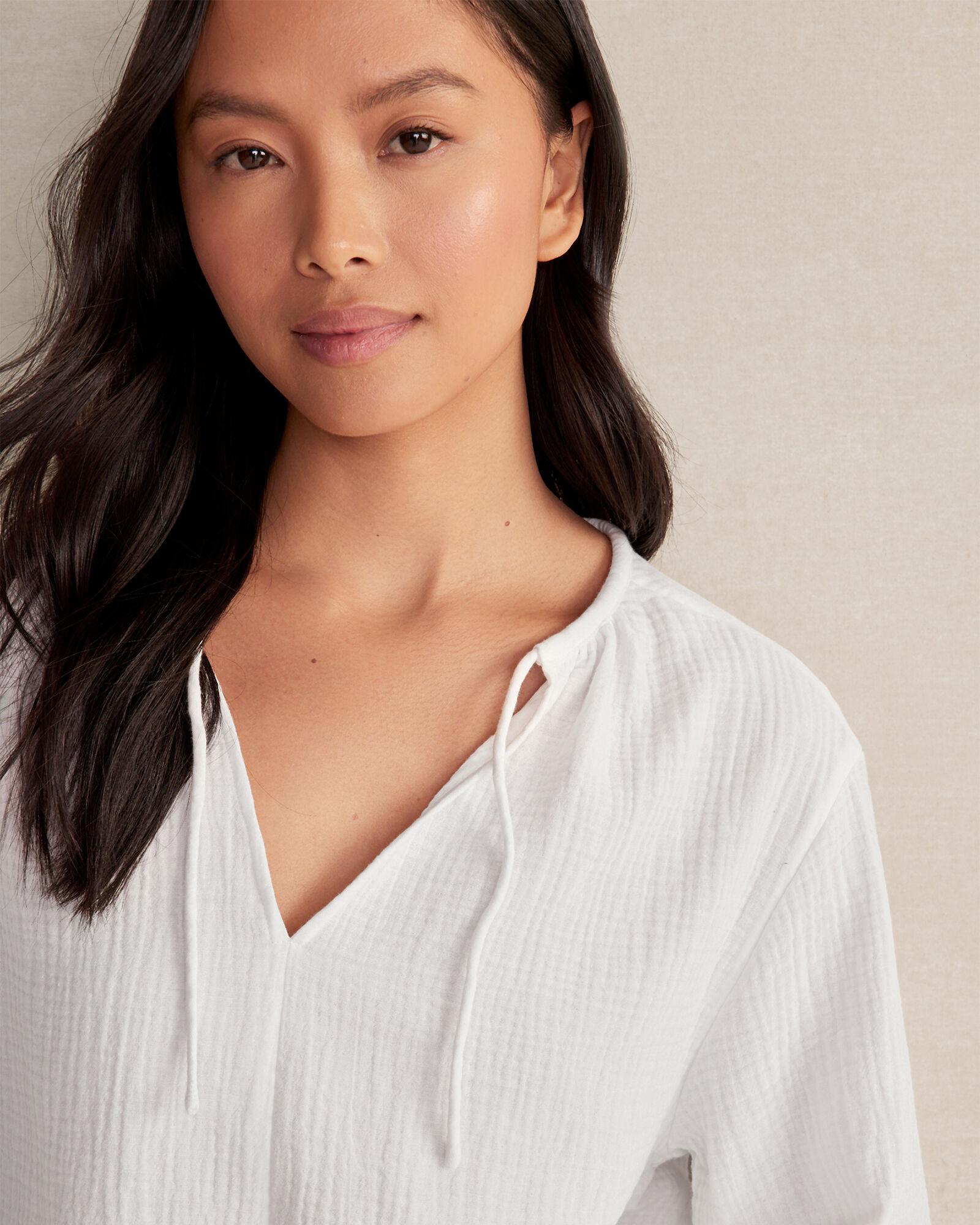 Ivy Organic Cotton Double Gauze Top - Palm Green main image 1
