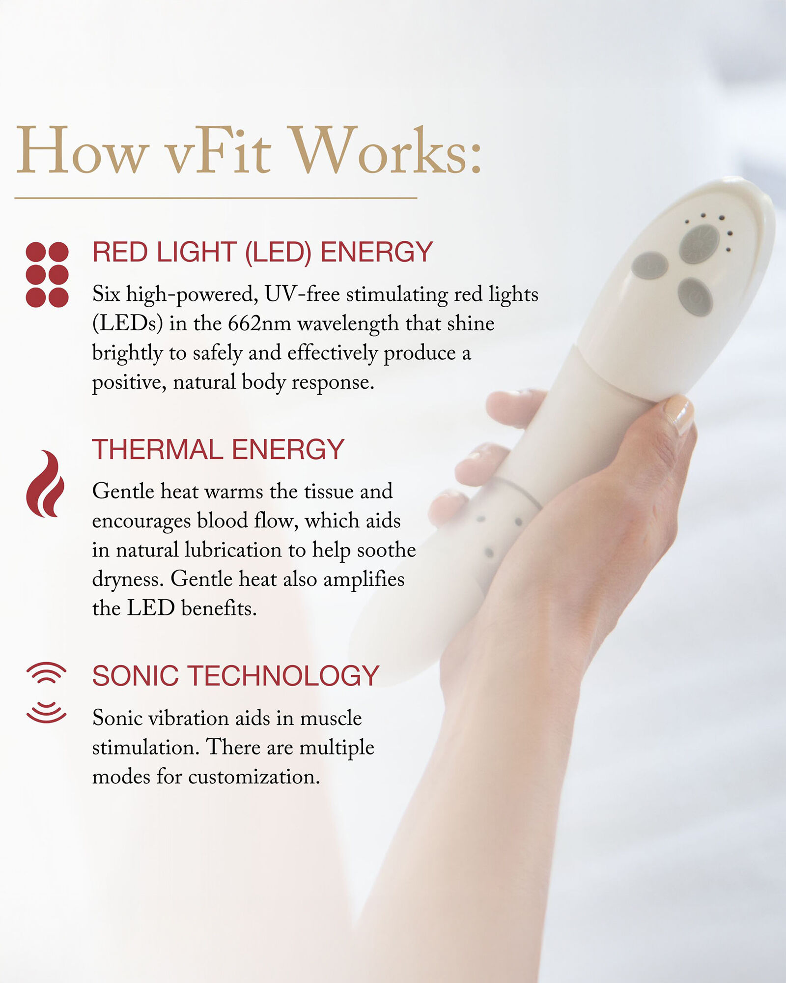 Joylux vFit&reg; Red-Light Intimate Wellness Device