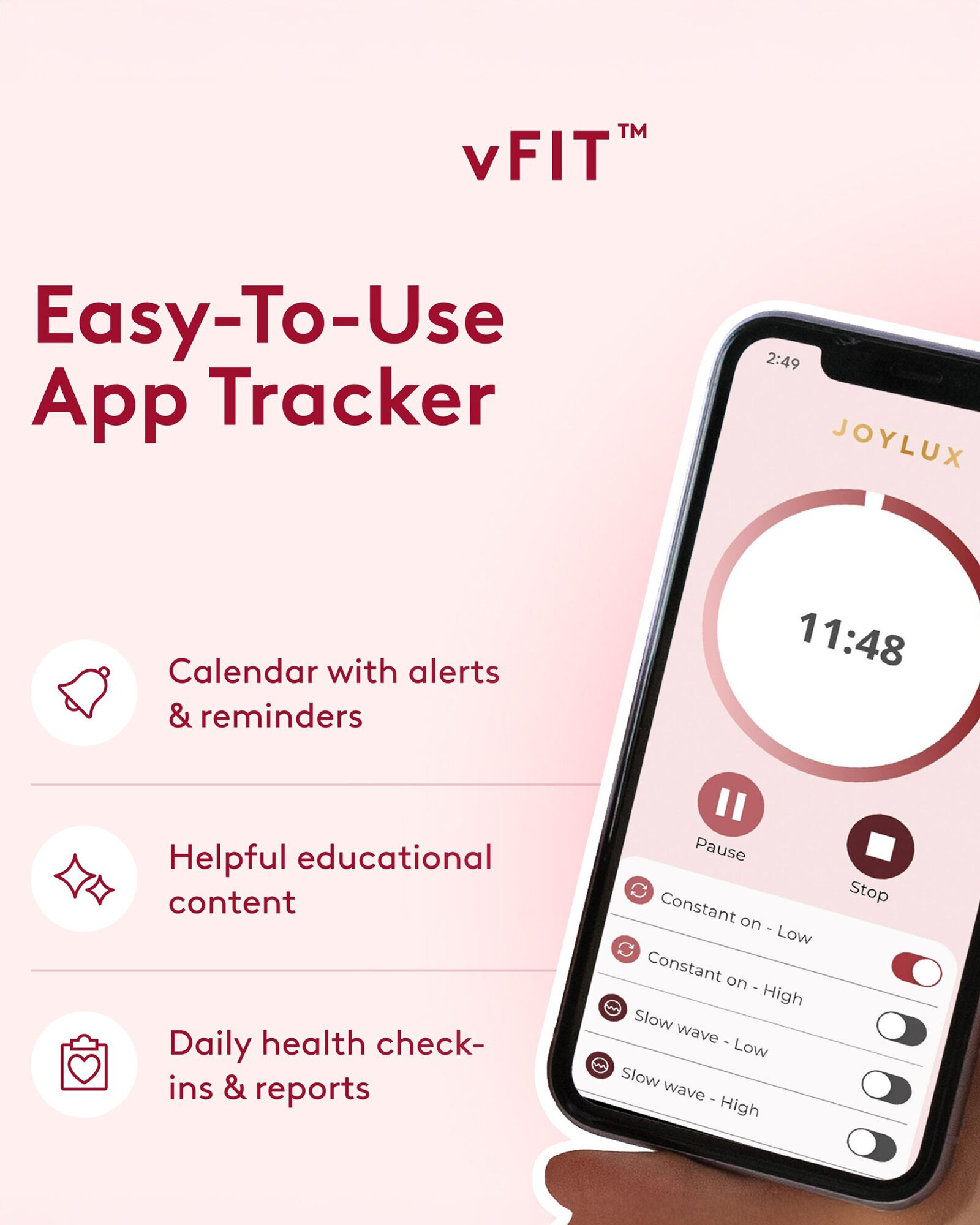 Joylux vFit&reg; Red-Light Intimate Wellness Device