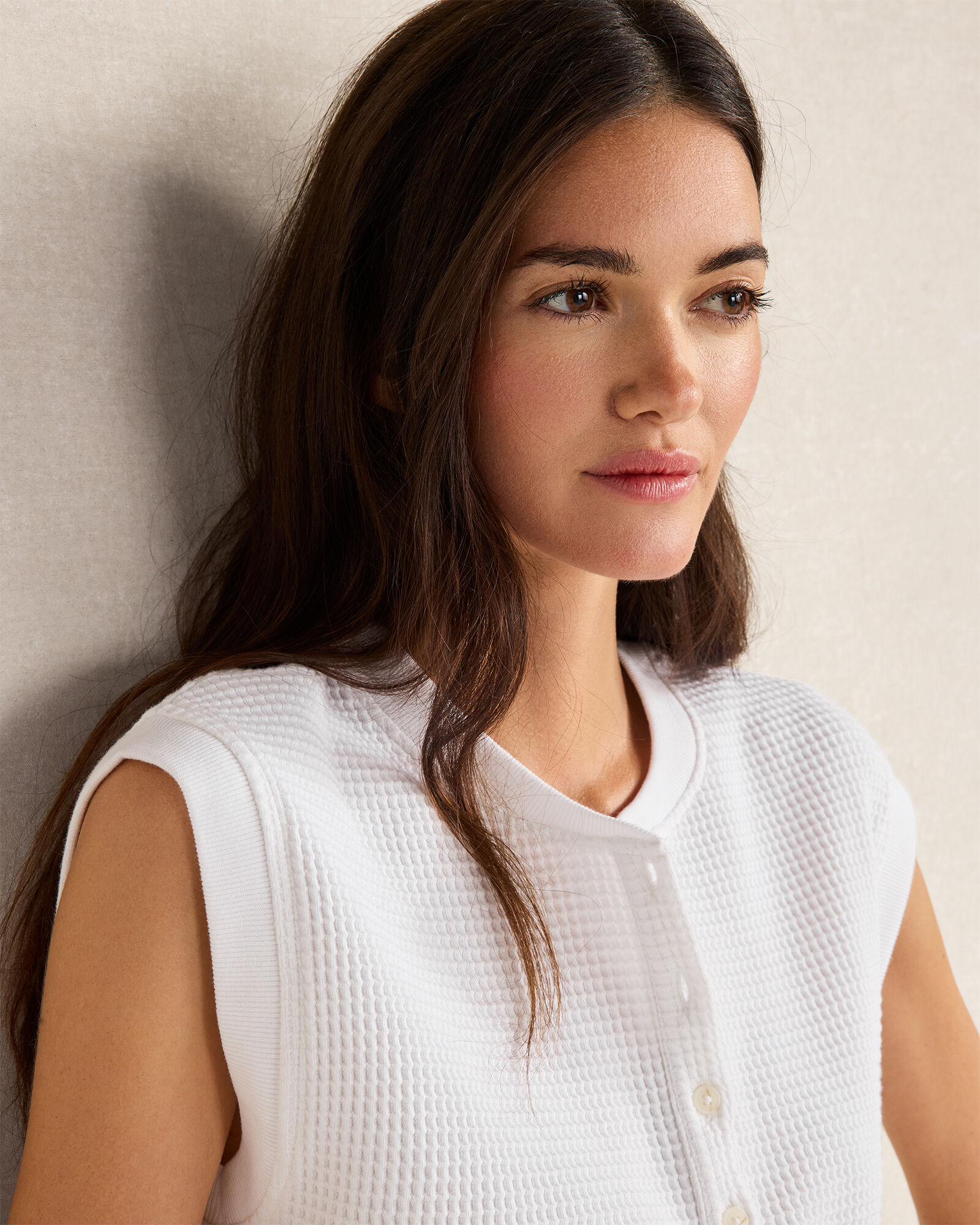 Resti Organic Cotton Bold Waffle Henley