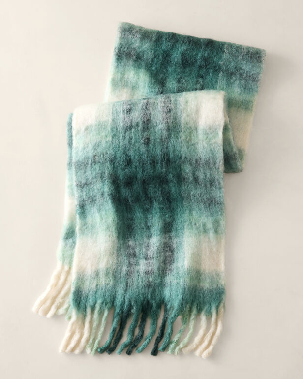 Oversized Plaid Scarf