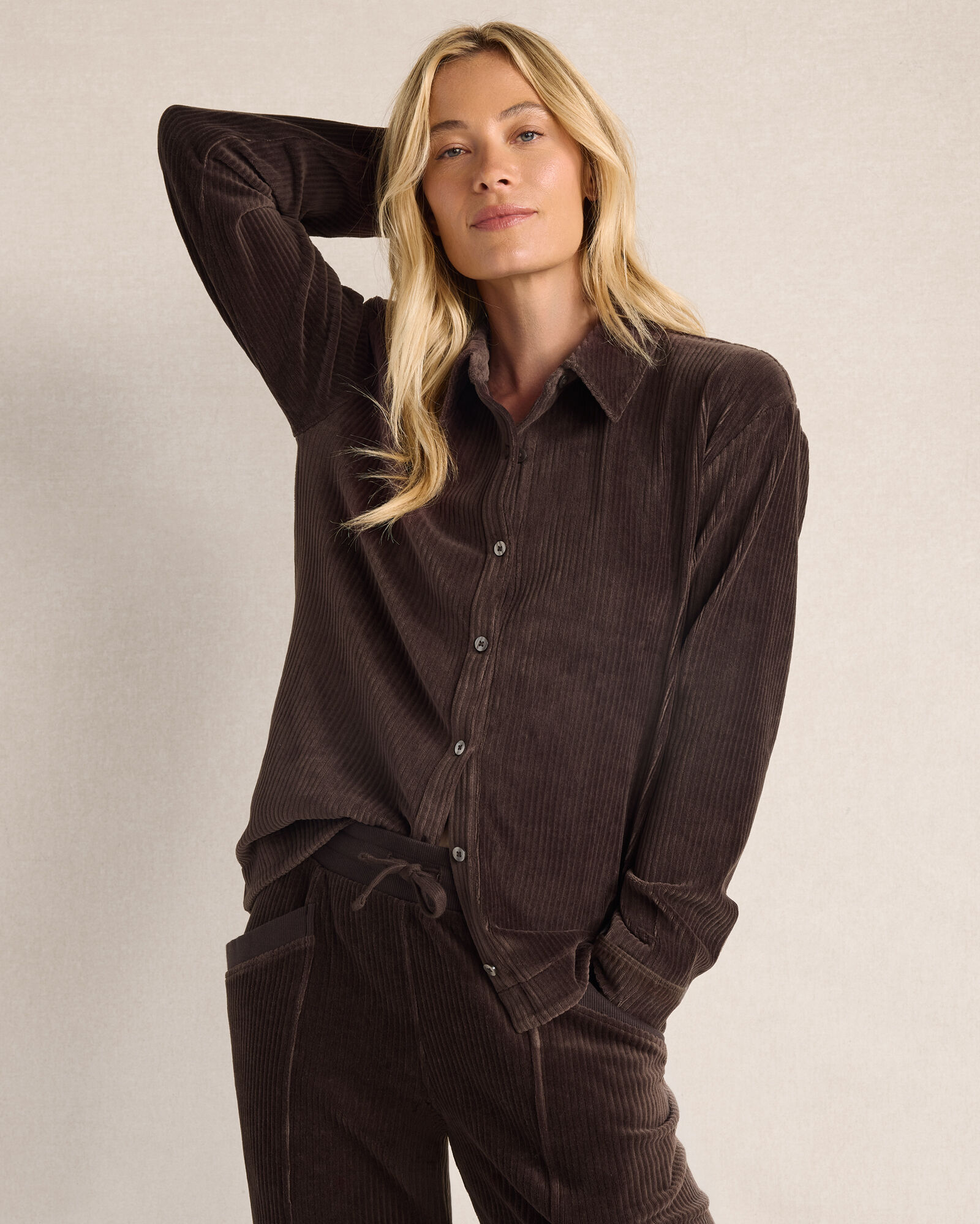 Corded Velour Shacket