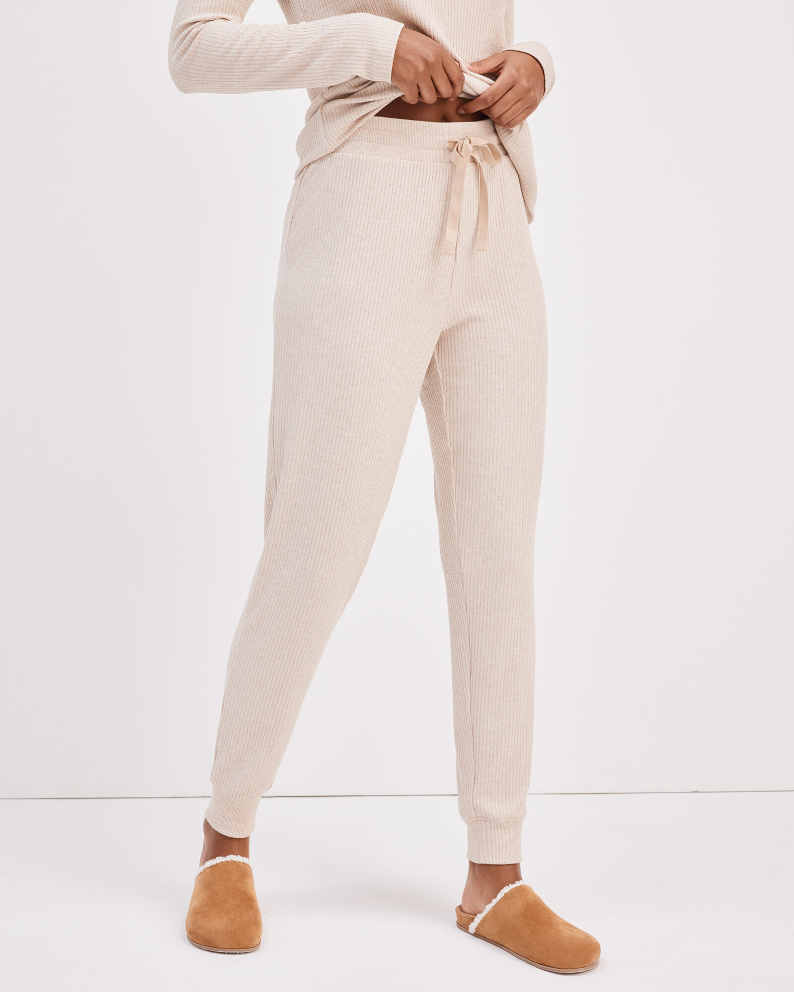 Rib Knit Joggers Haven Well Within