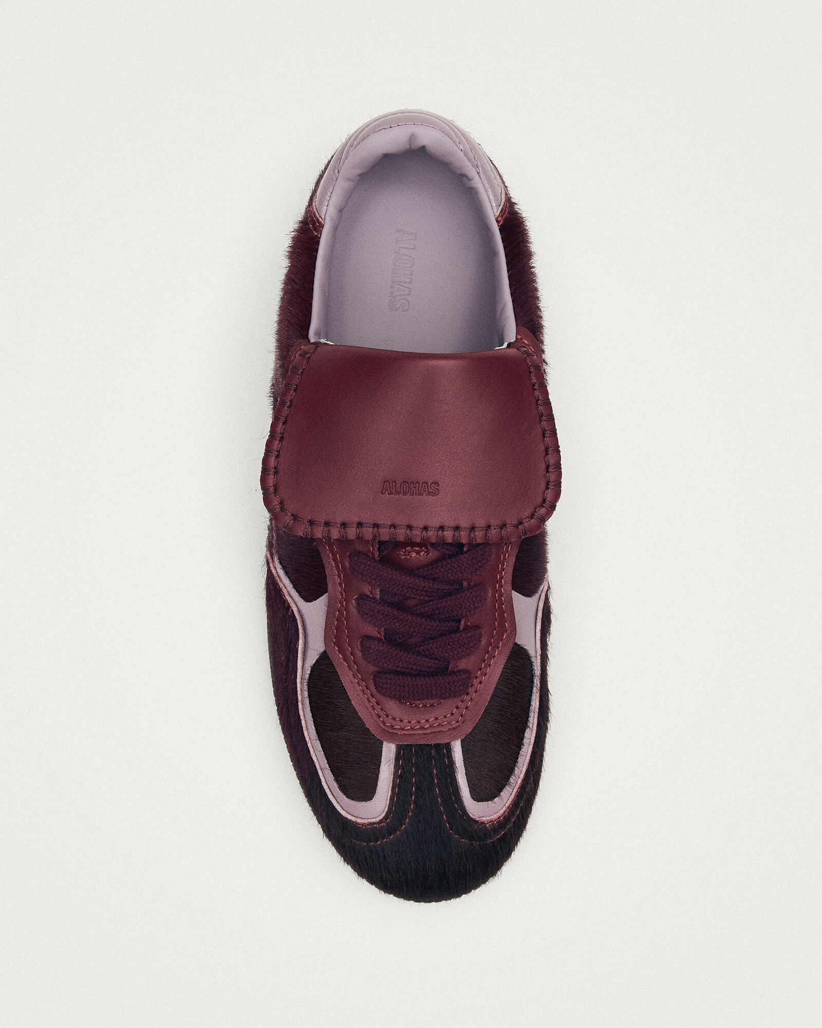 ALOHAS Tb.490 Club Soft Burgundy Leather Sneakers
