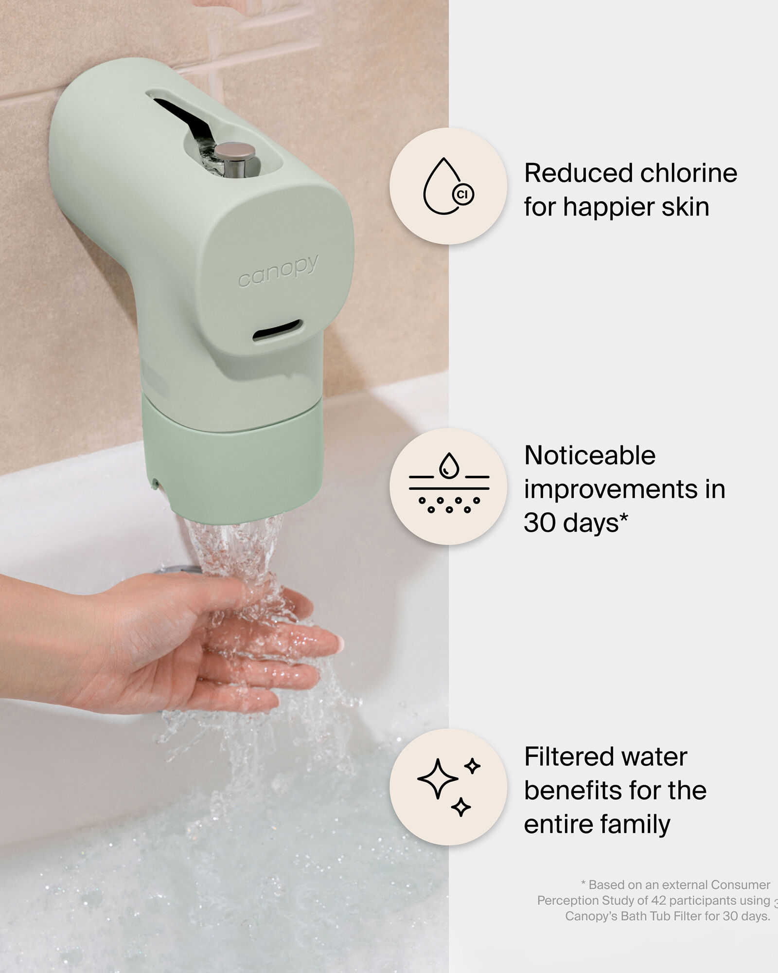 Canopy Baby Bath Tub Filter