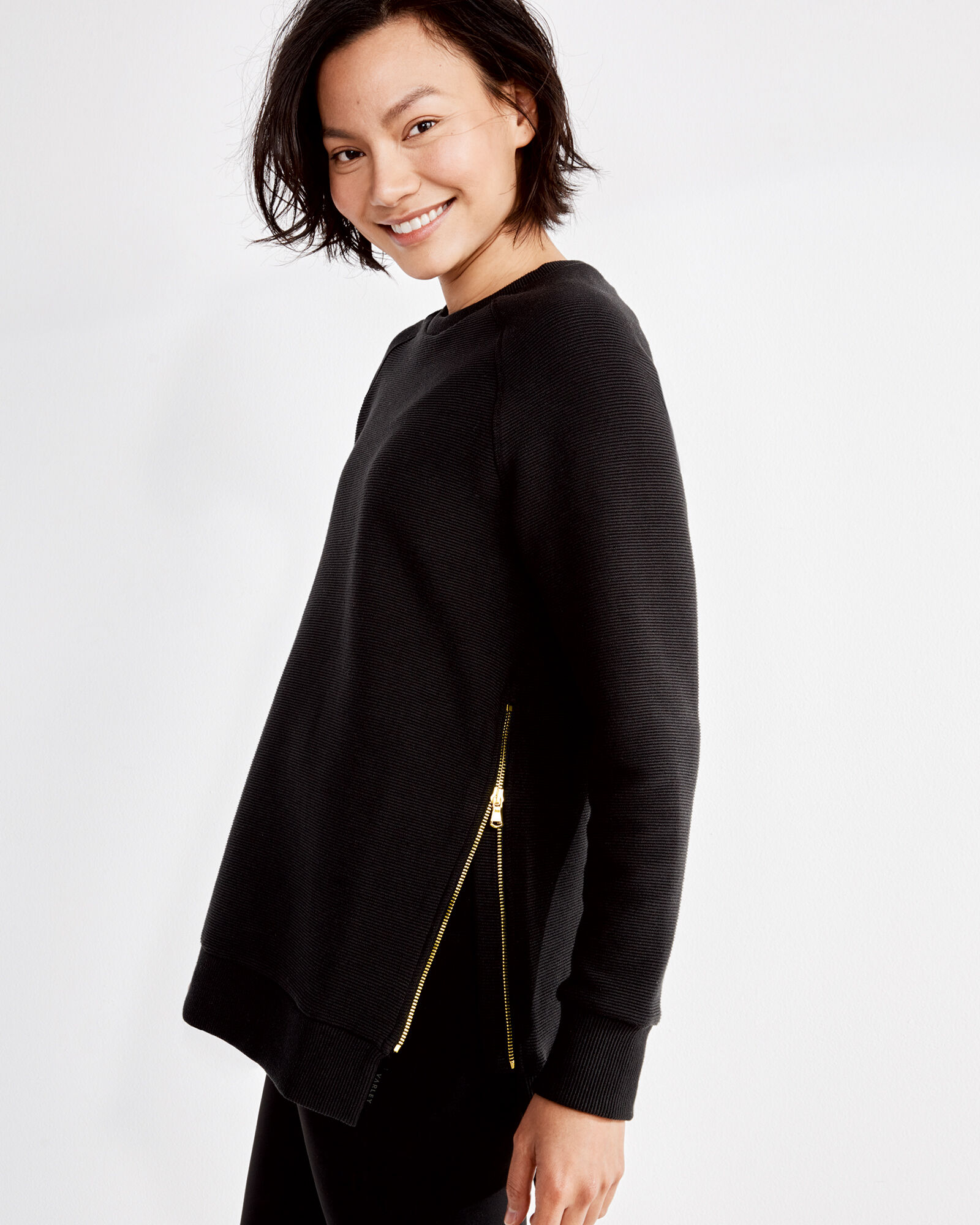 Womens black outlet tunic sweatshirt