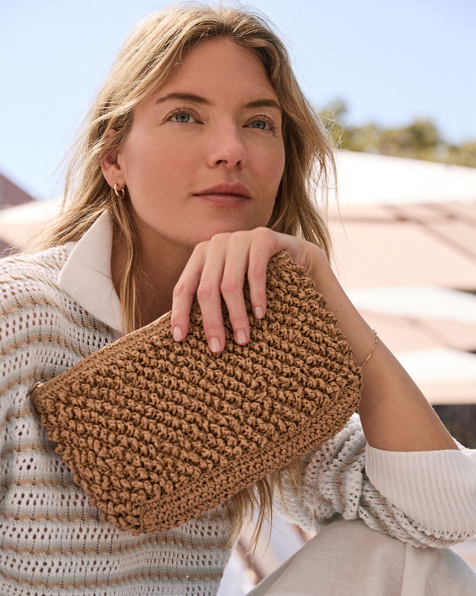 Straw Bobble Pouch