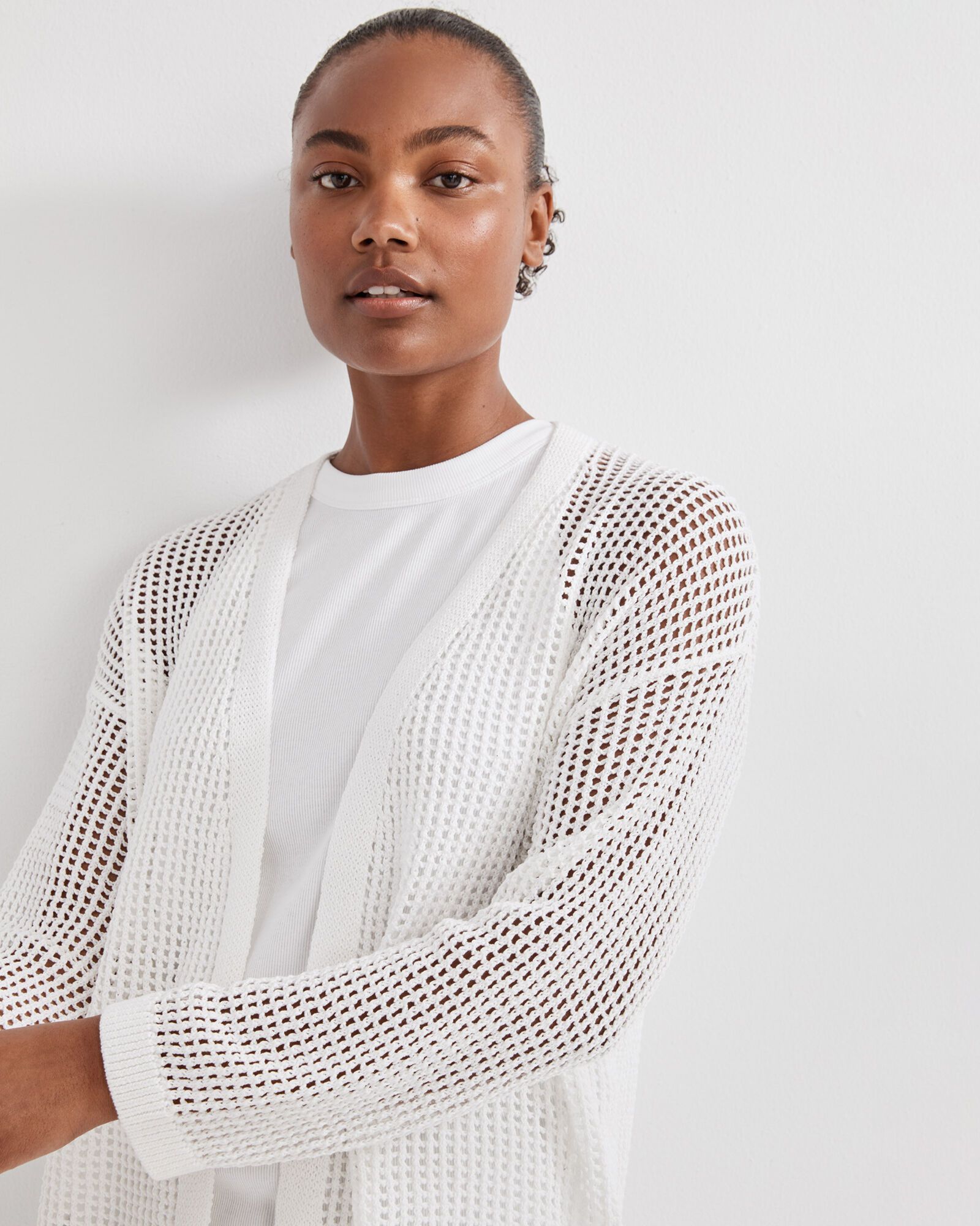 Organic Cotton Open Stitch Cardigan | Haven Well Within