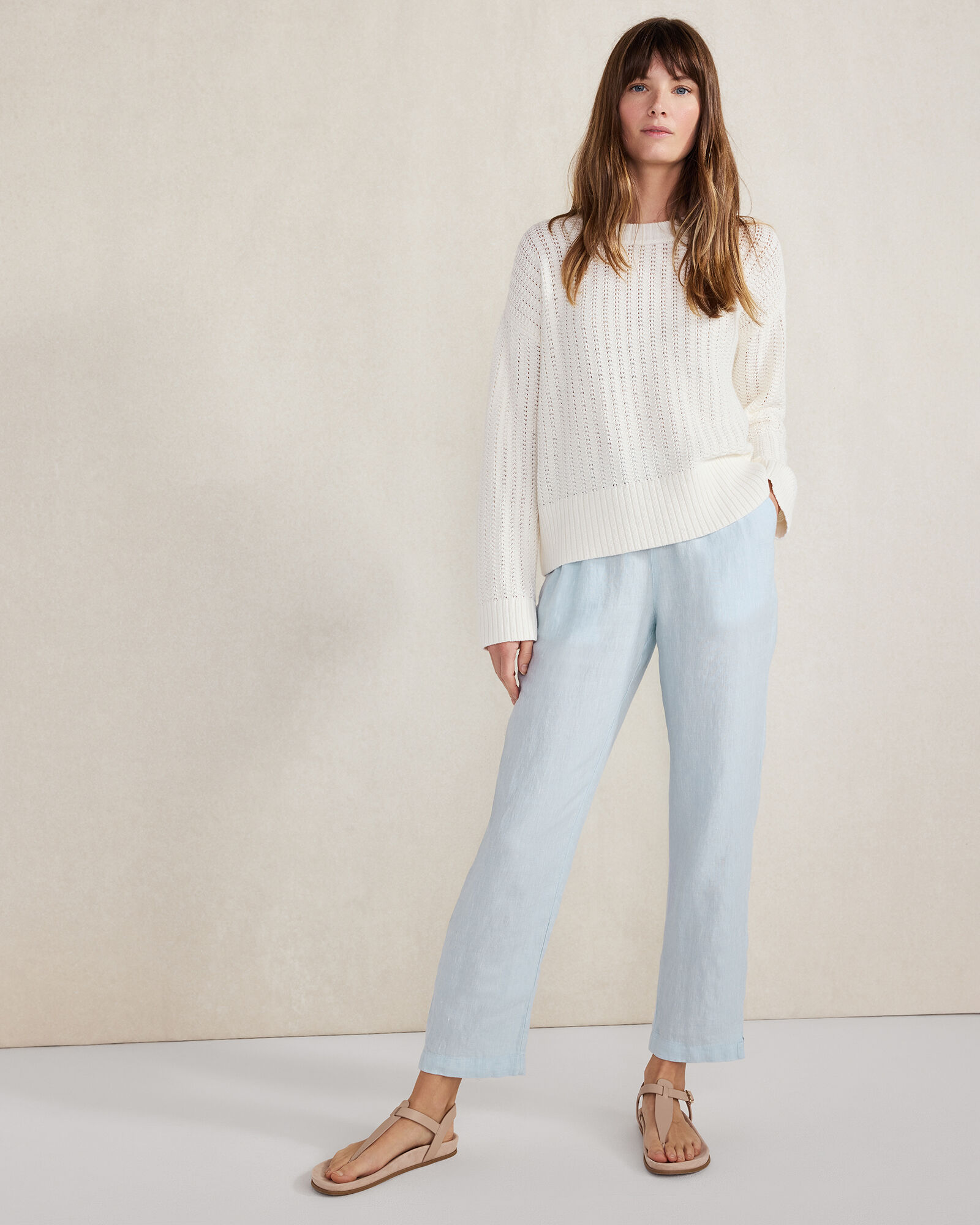WOOLRICH (ウールリッチ) WOOL LINEN WIDE TAPERED PANTS