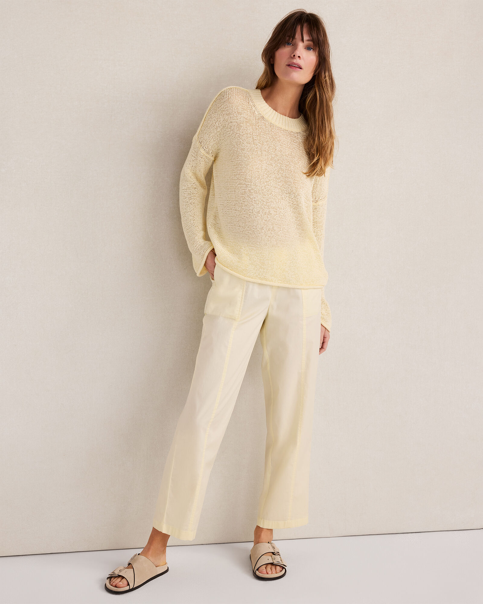 Organic Cotton Twill Tapered Pants