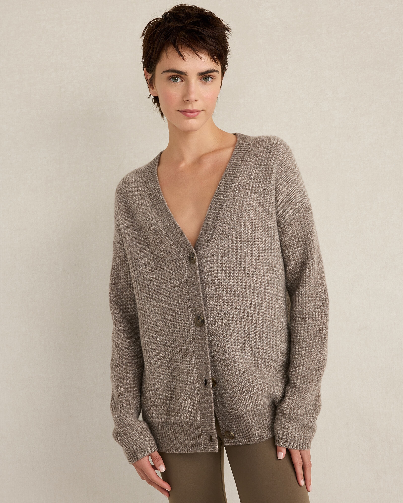 Cashmere Shaker Stitch Cardigan