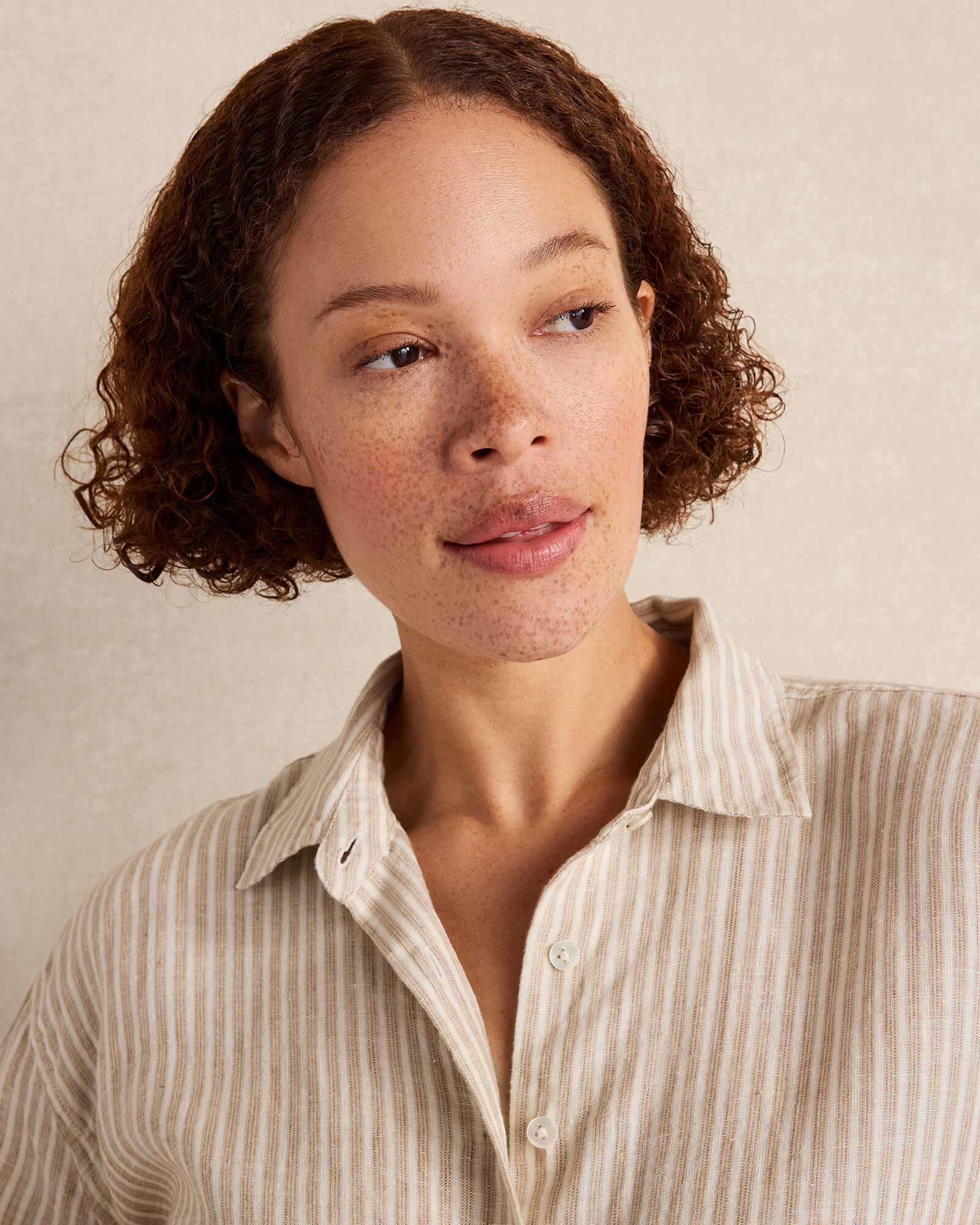 The Daily Shirt in Everweave Linen Stripe