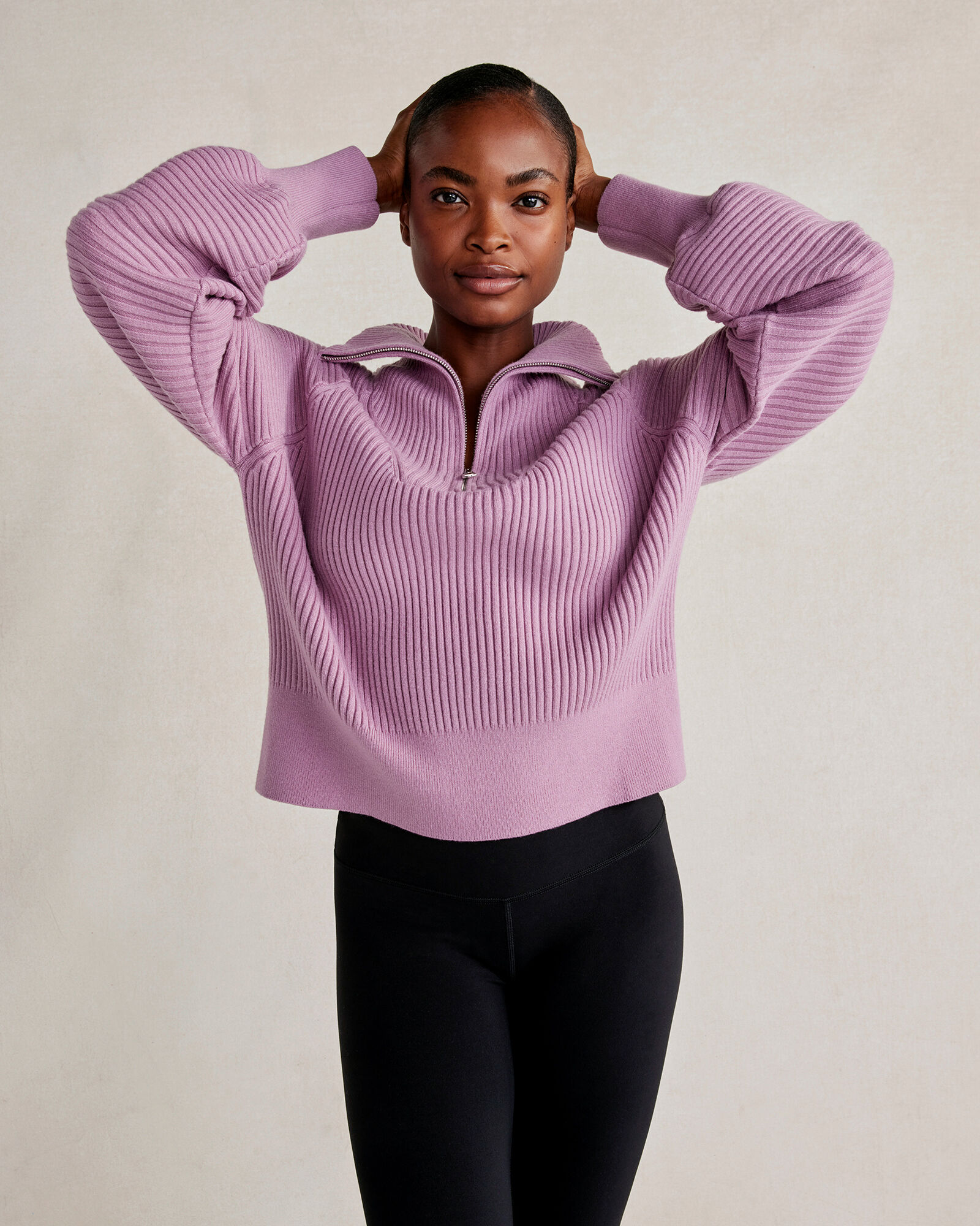 Varley Half-Zip Sweater - Smoky Grape