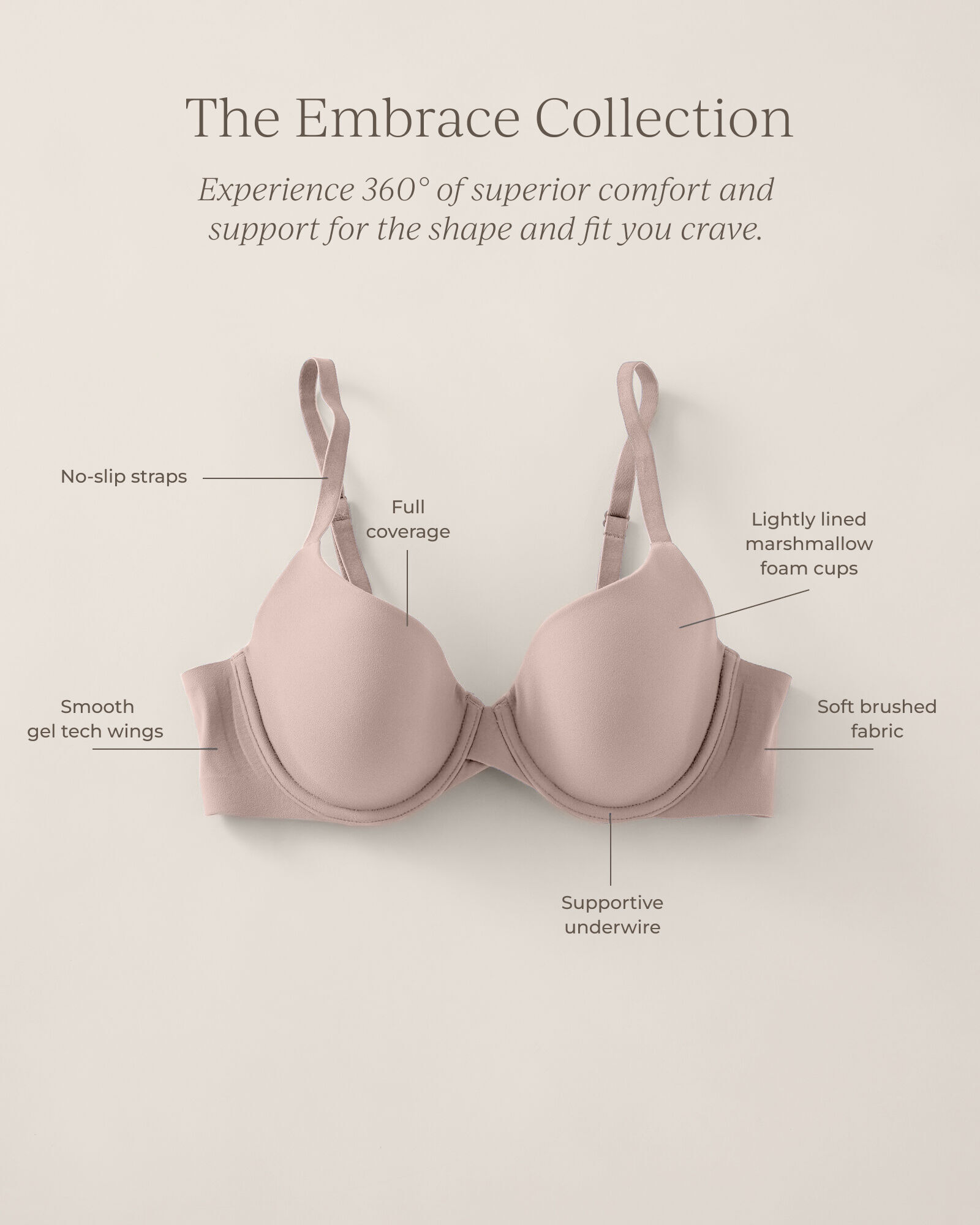 Embrace Lightly-Lined Perfect Coverage Bra