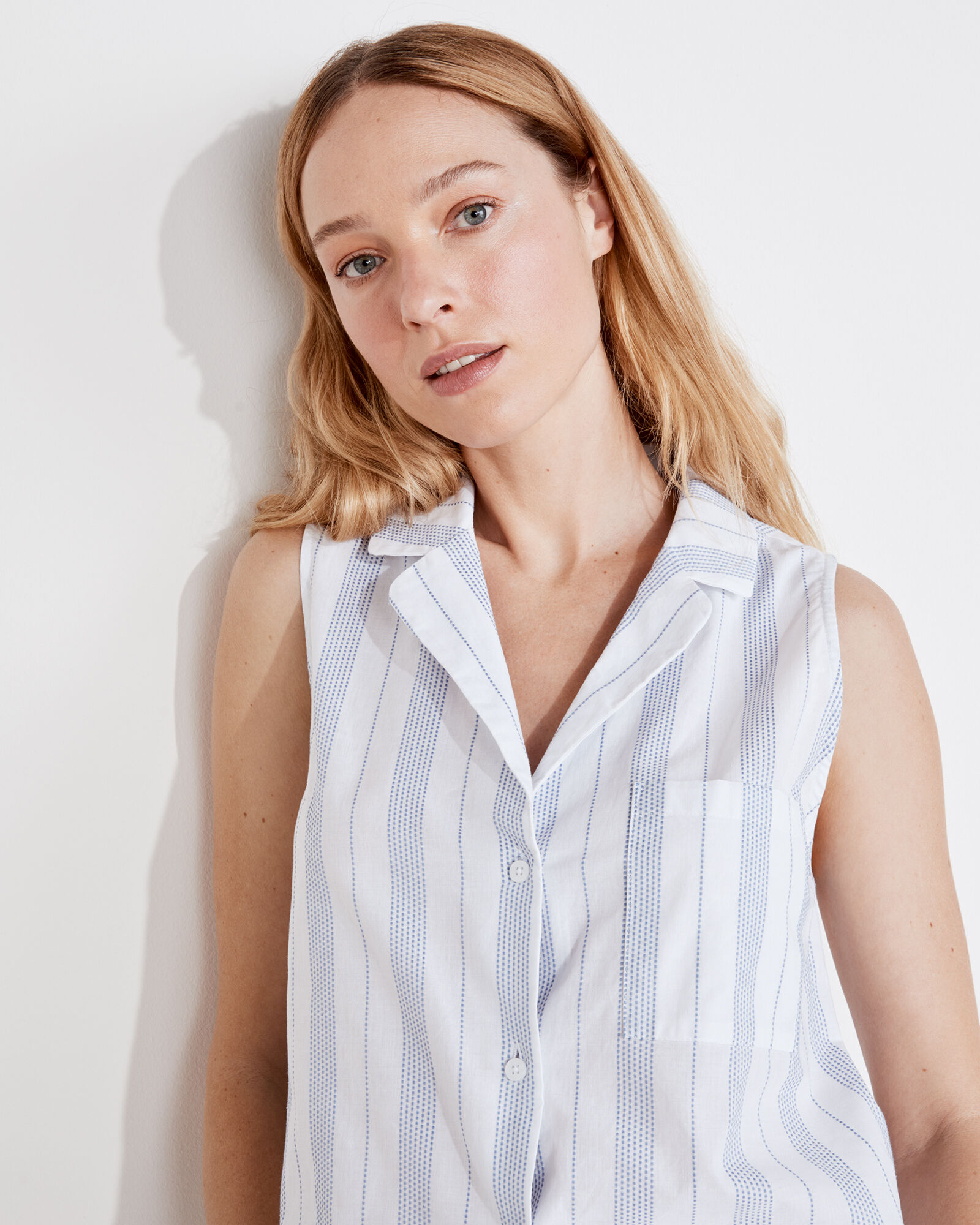 Cotton sleeveless sleep shirts 2025
