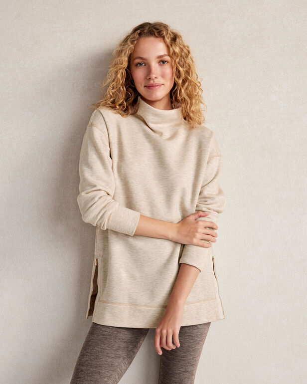 Fleece Side-Zip Mockneck