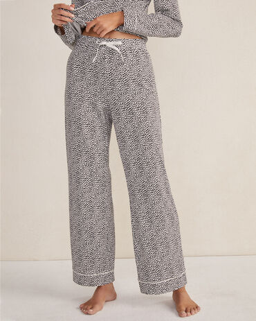 Organic Cotton Jersey Modern Animal Print Pajama Pants