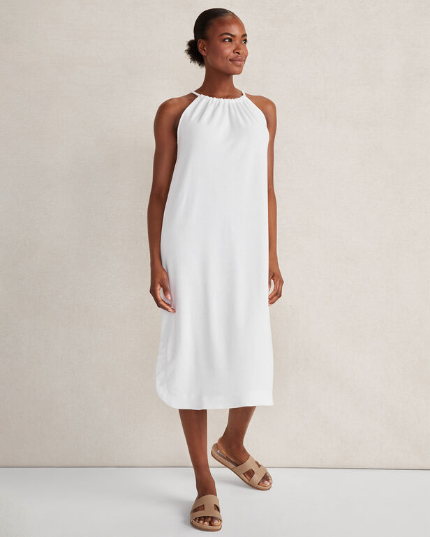 Terry Cloth Halter Dress