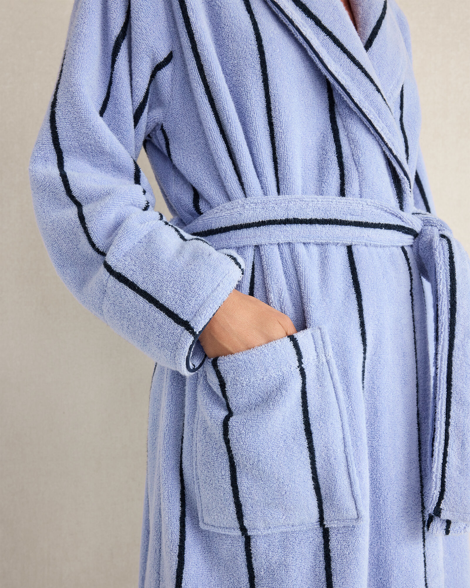 Plush Terry Striped Robe
