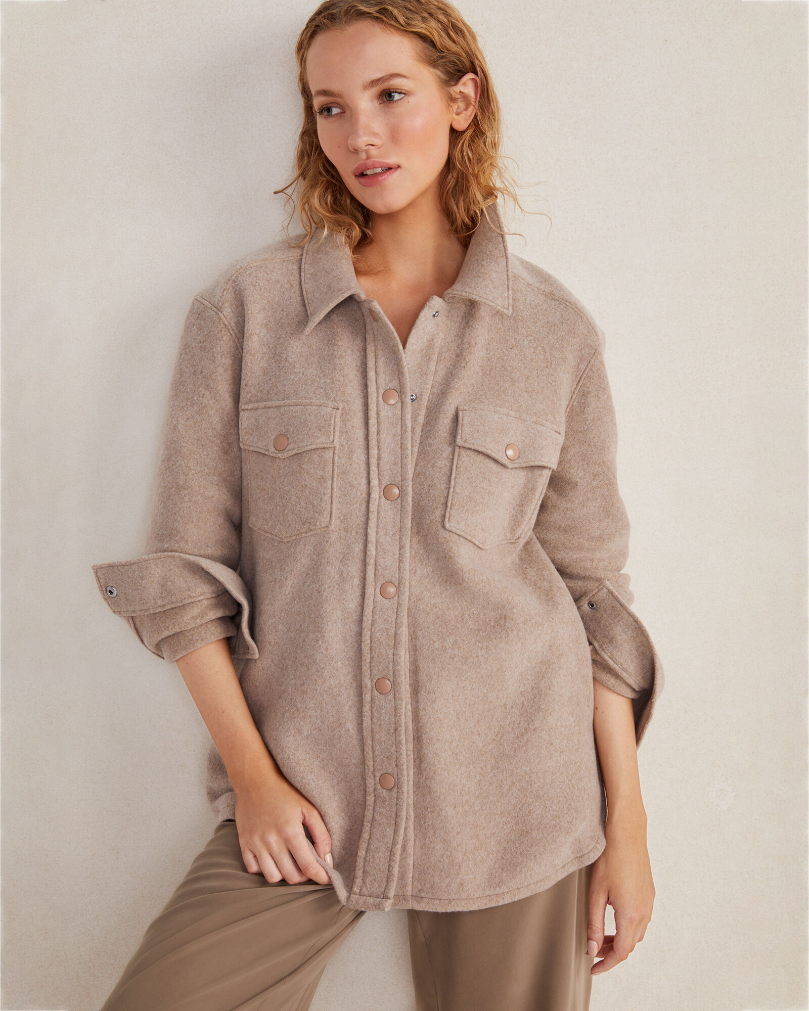 【日本製】 Comfort Fleece Shirt Jacket | Talbots トップス