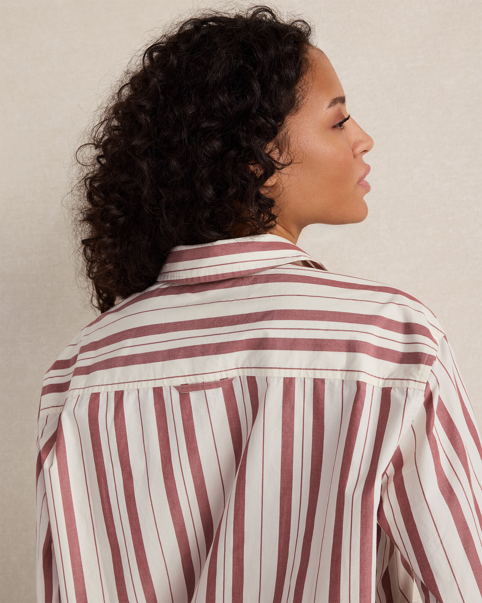 The Daily Shirt in Cotton Poplin Stripe