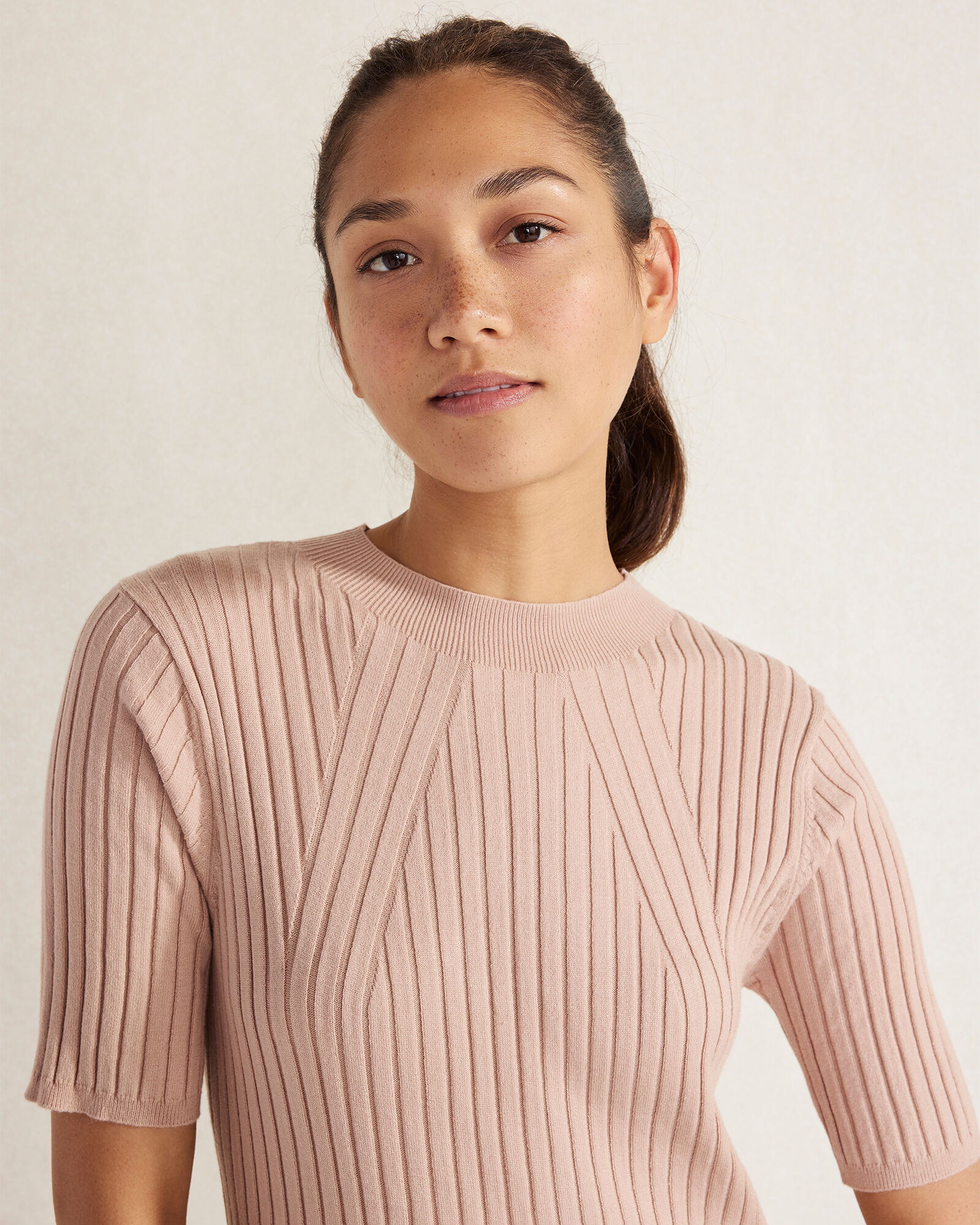 Varley Maeve Rib Knit Midi Dress