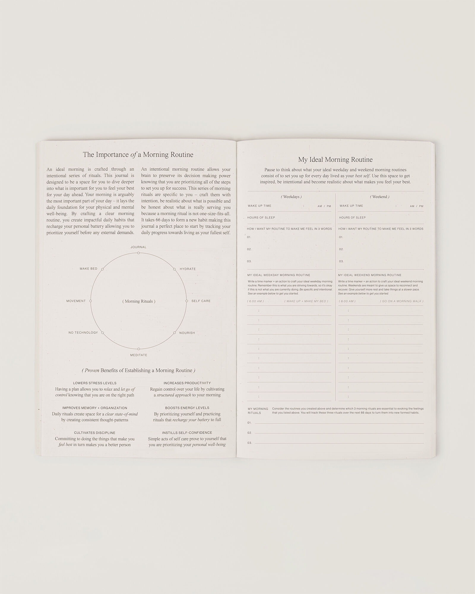 Wilde House Paper 'Morning Routine' Journal