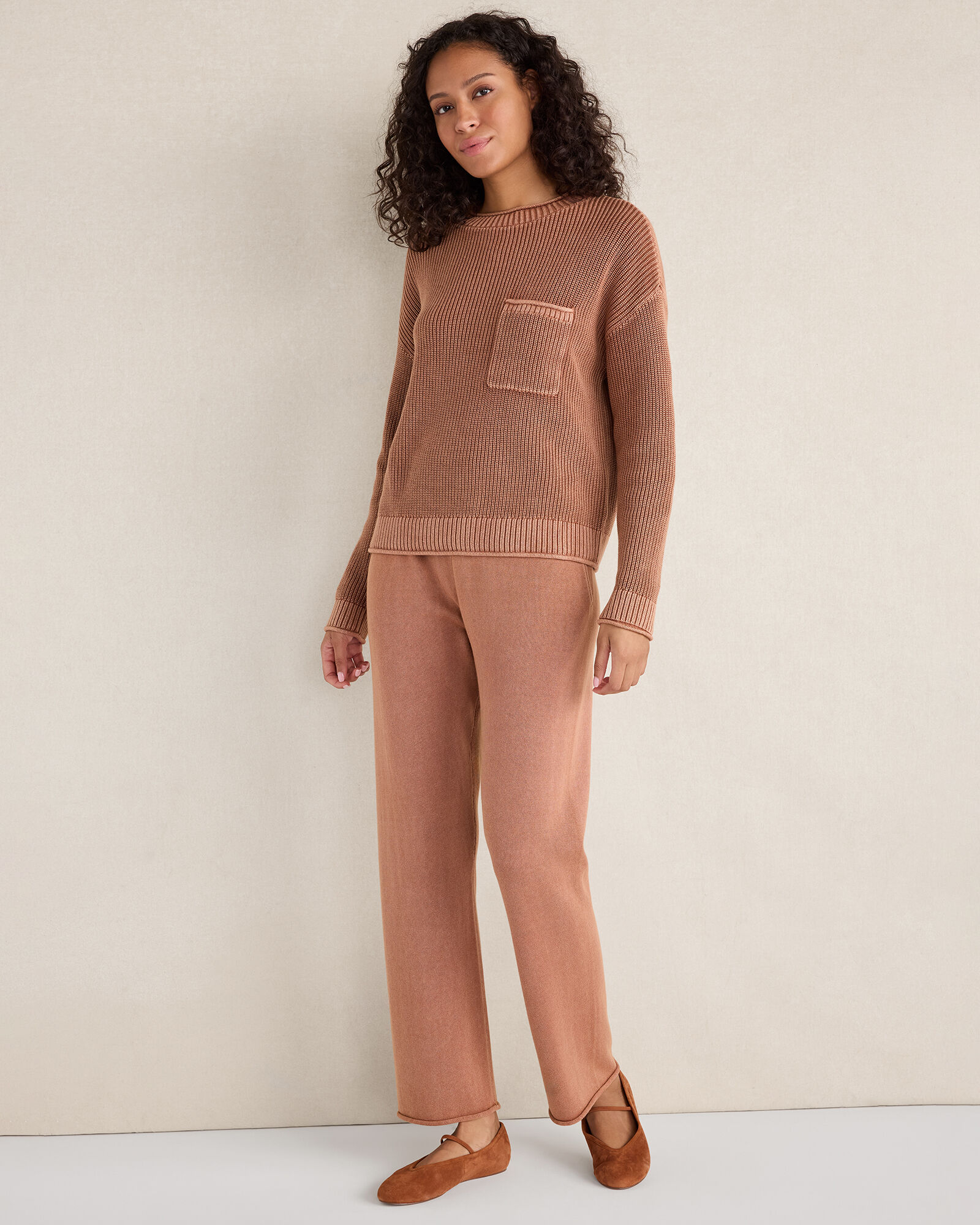 Cotton Kick Flare Pants