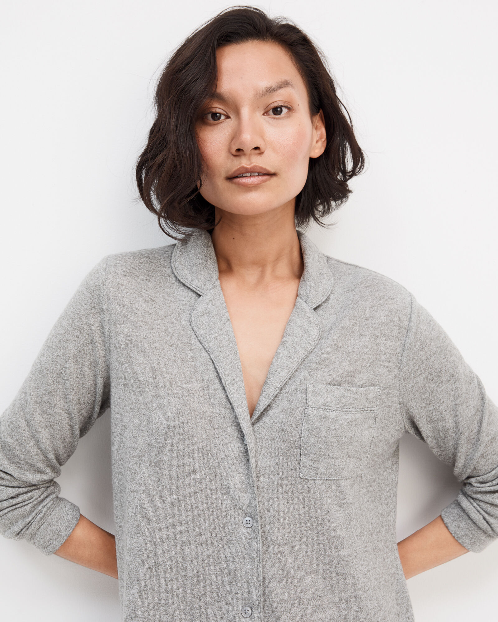 Marled Knit Sleep Shirt Haven Well Within