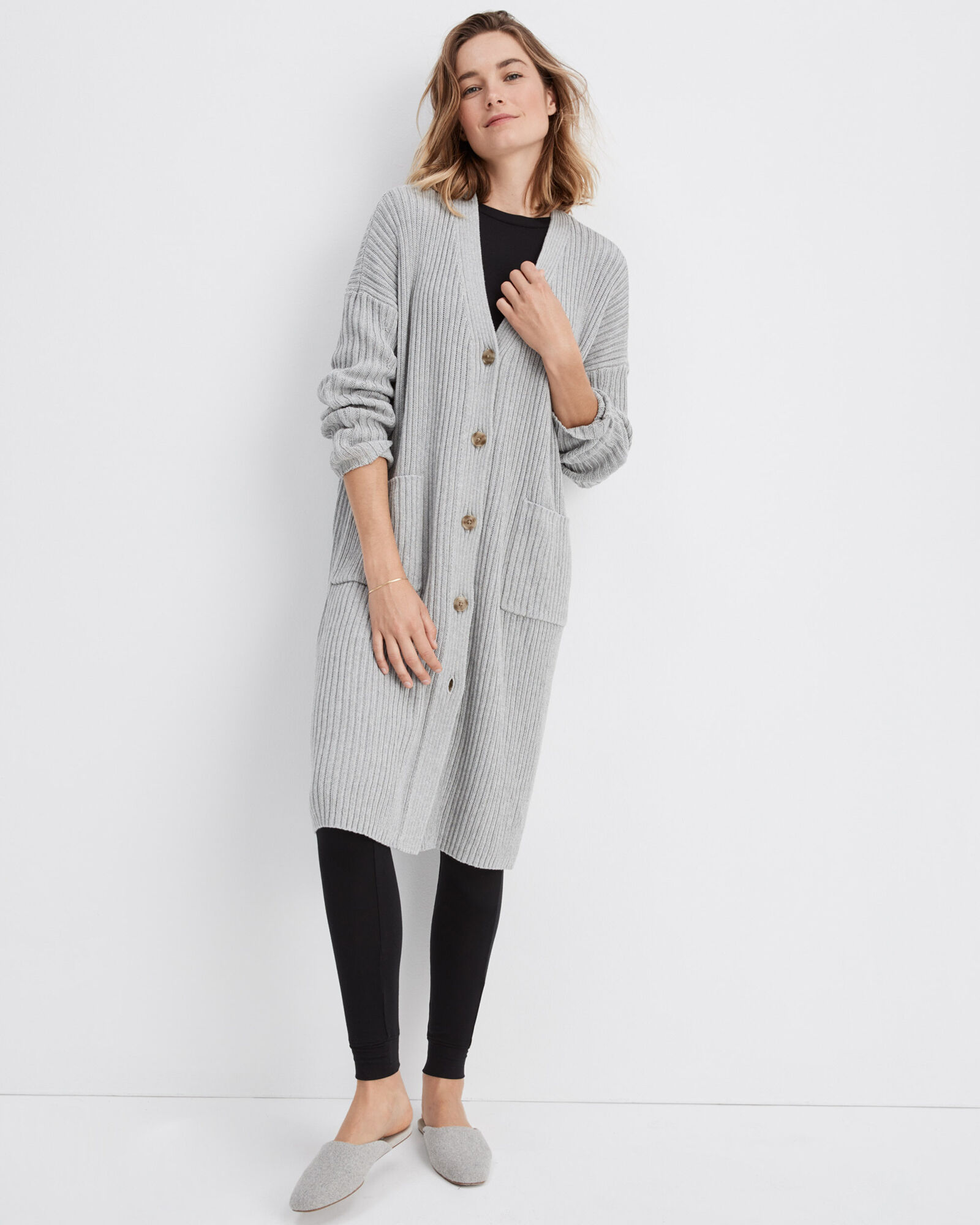 Cotton duster cardigan on sale