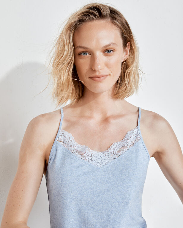 Organic Cotton Jersey Lace Cami
