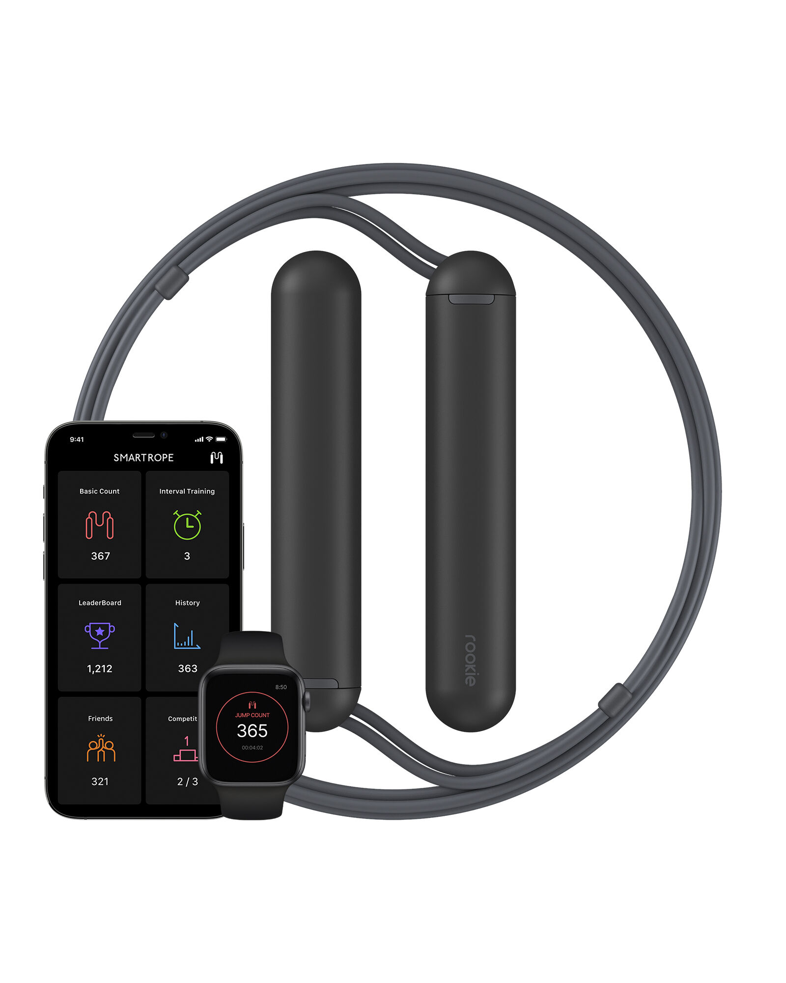 TANGRAM&reg; SmartRope Rookie + Donut Jump Rope Kit