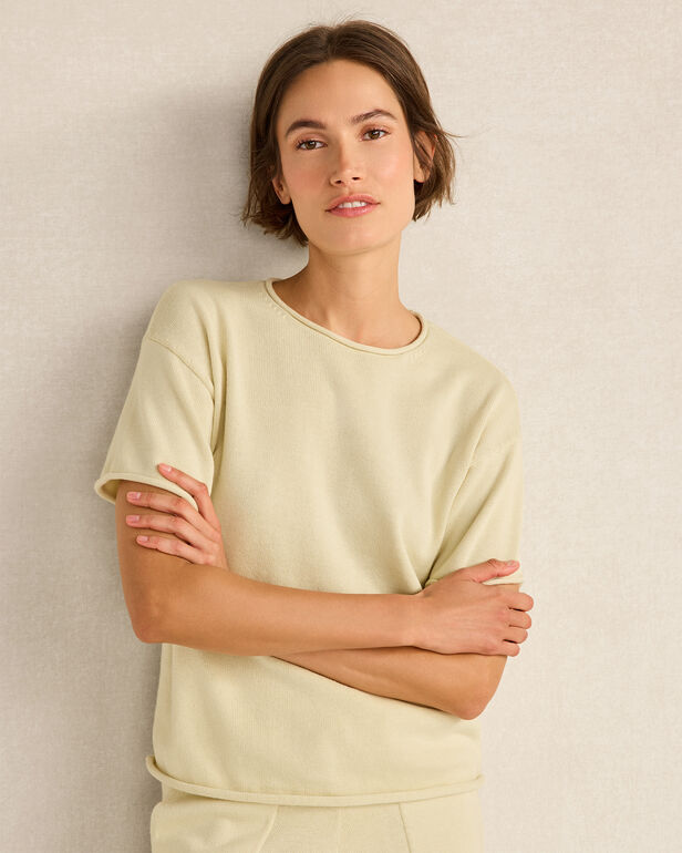 Cotton Knit Sweater Tee