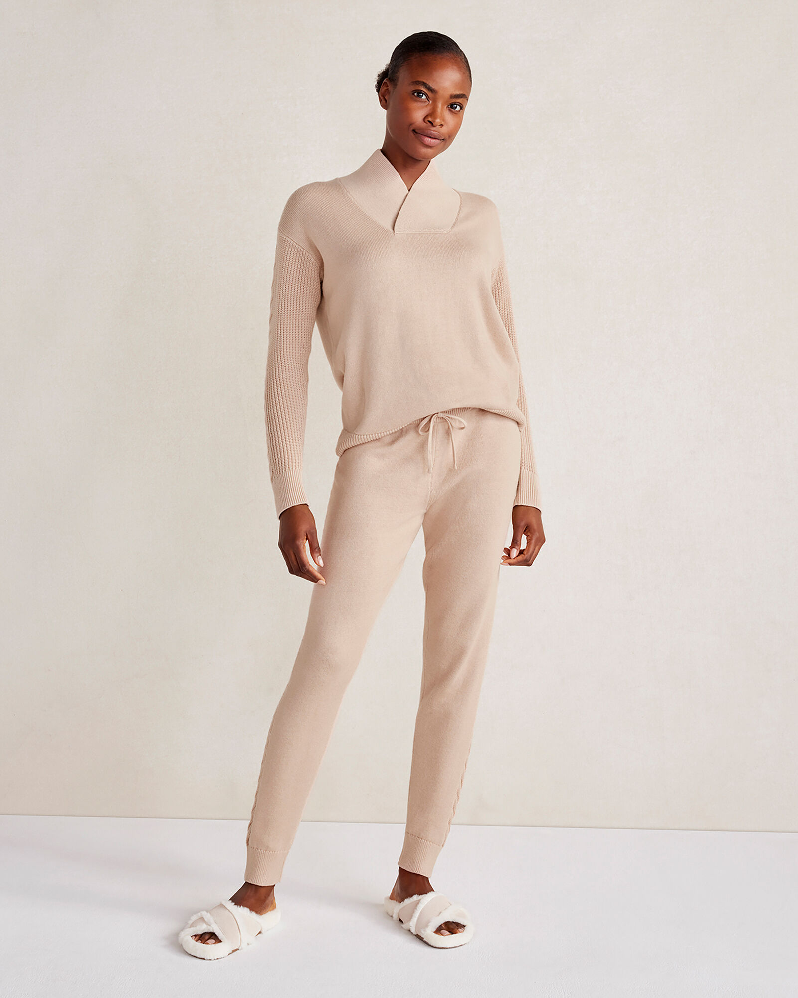 Organic Cotton Cashmere Shawl Collar Sweater