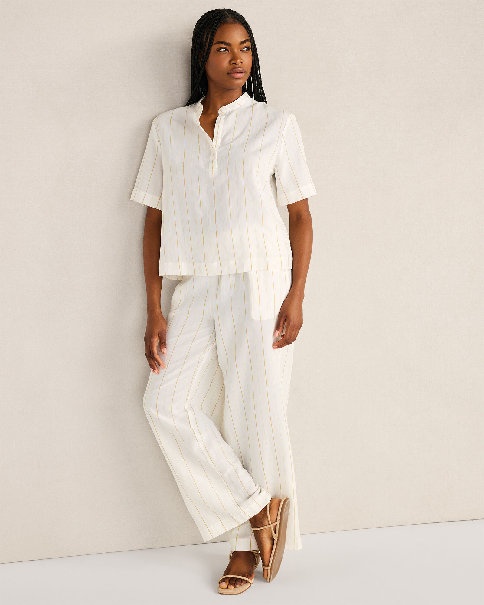 Silky Linen Blend Top