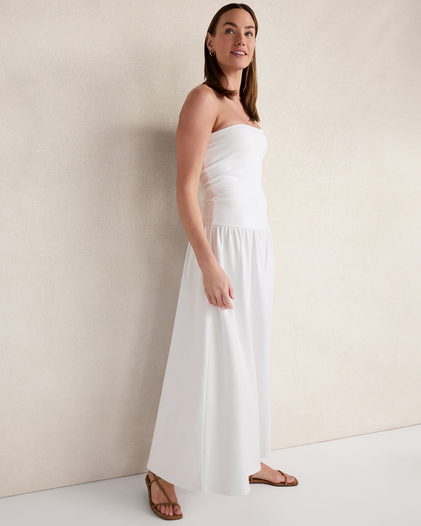 Organic Cotton Modal Strapless Dress